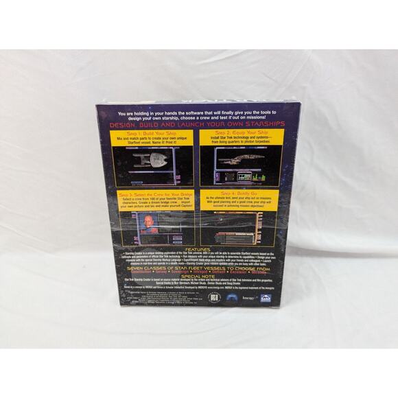 Star Trek Starship Creator Big Box PC Game Video Simulation 1998 Version Windows - Picture 4 of 10